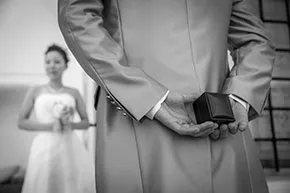 Wong and Jen's marriage proposal story in Santorini